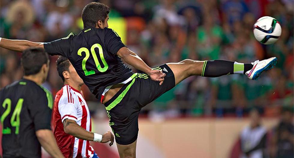 Herrera hizo el único tanto del partido (Foto: Twitter Selección Mexicana)