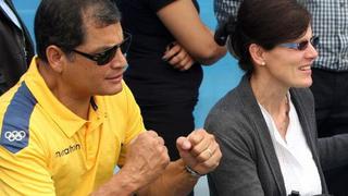 Rafael Correa llegó a Lima para ver competir a su hija en Juegos Bolivarianos