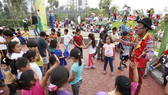 Parques zonales ofrecen actividades por el Día del Niño Peruano