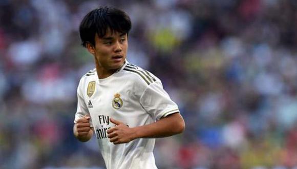 Takefusa Kubo sale cedido por Real Madrid al Mallorca. (Foto: AFP)