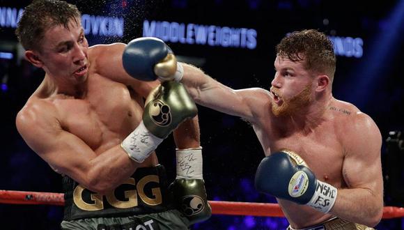 'Canelo' Álvarez vs. Golovkin: el violento golpe que prepara el boxeador mexicano para noquear al kazajo. (Foto: AFP)