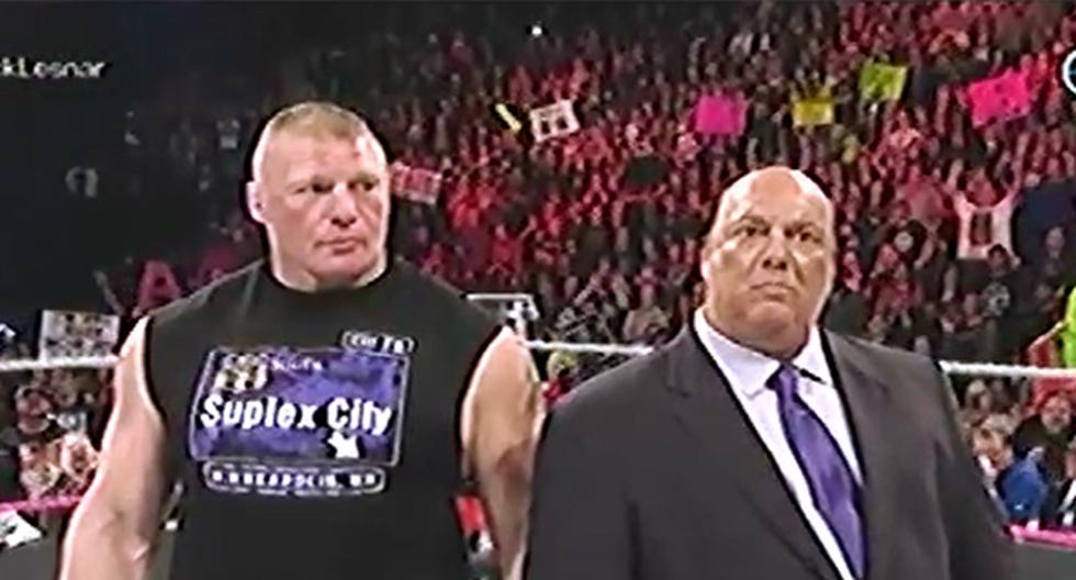 Brock Lesnar fue abucheado por los espectadores de Monday Night Raw (Foto: captura)