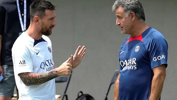 Galtier confirma negociaciones de PSG con Lionel Messi en busca de su renovación. Foto: Agencias