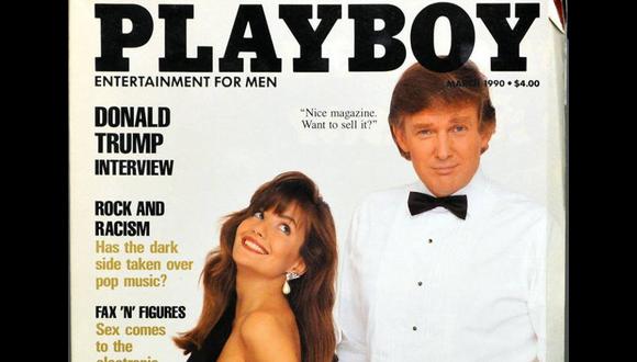 La portada de la revista "Playboy" de marzo de 1990. (Captura:Twitter)