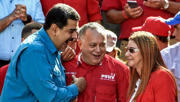 En el mismo escrito, el primer vicepresidente del gobernante Partido Socialista Unido de Venezuela (PSUV), Diosdado Cabello,  señaló: "¡Aquí no somos perritos falderos del imperialismo!". (Foto: AFP)