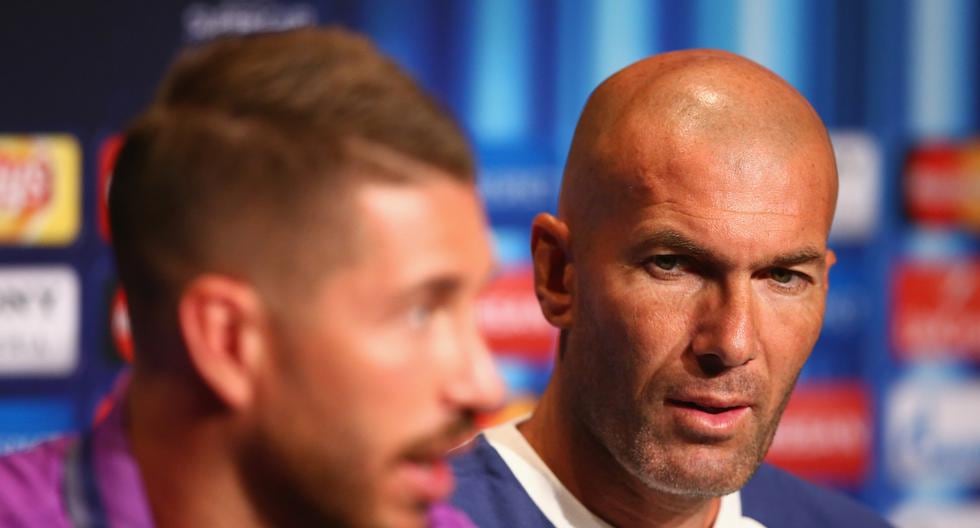 Zinedine Zidane opinó del buen desempeño de Sergio Ramos con la camiseta del Real Madrid. (Foto: Getty)