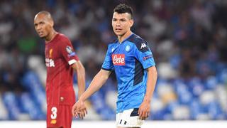 Napoli vs. Liverpool: 'Chucky' Lozano y el potente cabezazo que fue anulado en Champions League | VIDEO