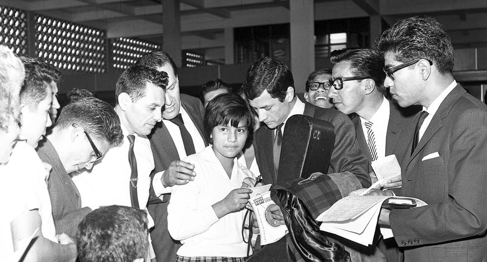 El cantante argentino Palito Ortega llega a Lima en 1965. Foto: GEC Archivo Histórico