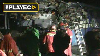 Choque de buses dejó 17 muertos en Panamericana Sur [VIDEO]