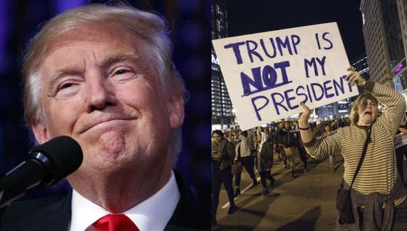 Donald Trump ahora alaba la "pasión" de los manifestantes