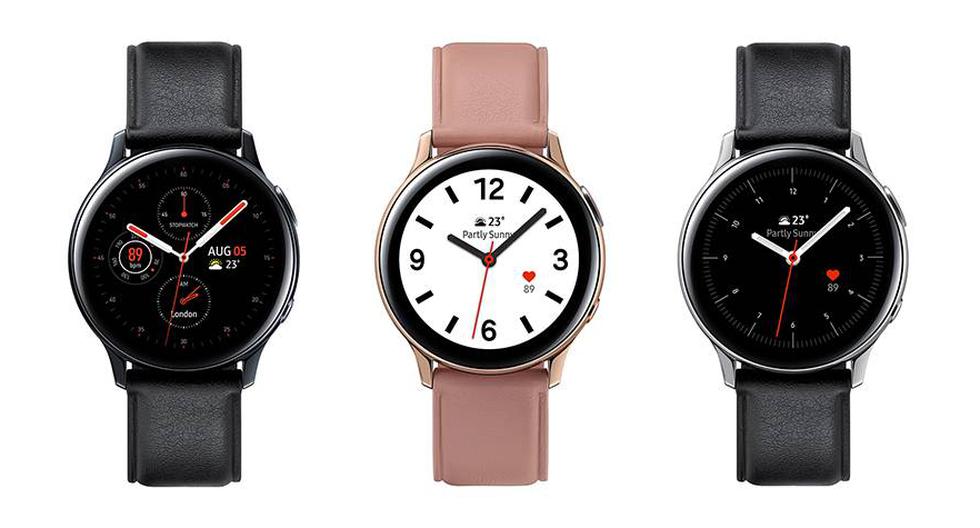 Así lucen los nuevos relojes de Samsung, el Galaxy Watch Active 2. Conoce todas sus características. (Foto: Samsung)