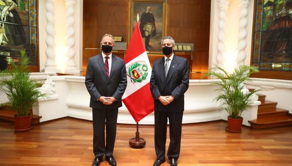 El jefe del Estado y el burgomaestre de la capital se reunieron este miércoles. (Foto: Presidencia)