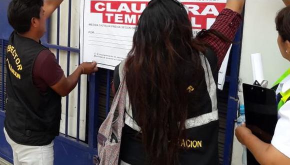 En esta ocasión, dos colegios particulares fueron clausurados por operar de manera ilegal. (Foto: Ministerio Público)