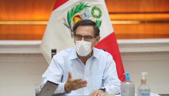 El presidente Martín Vizcarra reiteró la importancia de no bajar la guardia con las medidas de higiene. (Foto: Difusión)