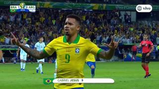 Argentina vs. Brasil: Gabriel Jesus anotó el 1-0 tras gran jugada colectiva | VIDEO