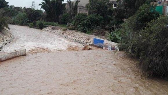 Las nueve provincias de Lima se encuentran en riesgo muy alto, ante el posible desborde de ríos a consecuencia de las intensas lluvias pronosticadas por el Senamhi. (Foto: Andina)