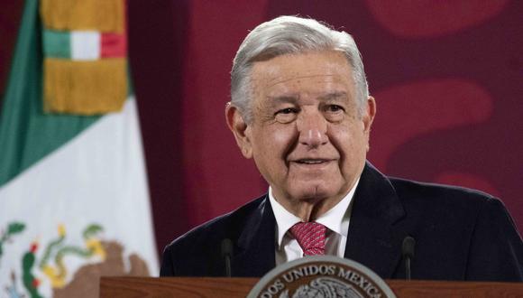 El presidente de México, Andrés Manuel López Obrador, da un discurso durante una conferencia de prensa en el Palacio Nacional de la Ciudad de México, el 30 de septiembre de 2022. (Foto: Mexican Presidency / AFP)