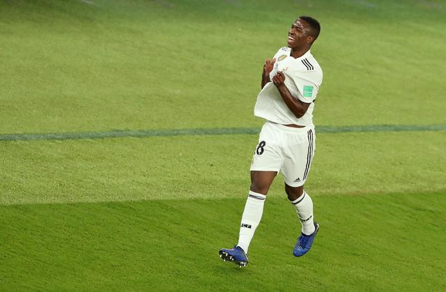 Real Madrid vs. Al Ain: Vinícius Junior generó el cuarto gol pero ningún compañero celebró con él. (Foto: Reuters/AFP)