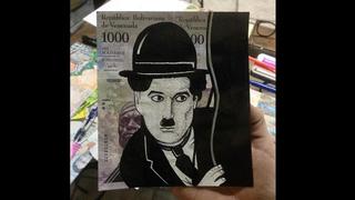 Los devaluados bolívares venezolanos se convierten en obras de arte [FOTOS]