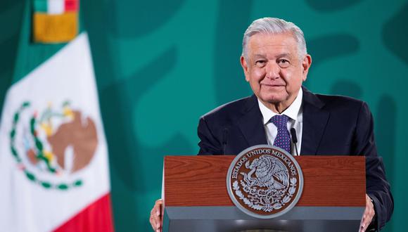 El presidente de México, Andrés Manuel López Obrador, durante una rueda de prensa matutina en Palacio Nacional. (Foto: EFE).
