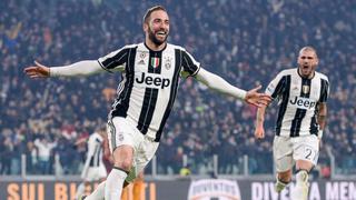 Juventus derrotó 1-0 a la Roma con golazo de Gonzalo Higuaín