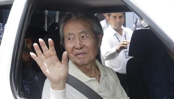 El ex presidente Alberto Fujimori declaró luego de acudir al Instituto de Enfermedades Neoplásicas. (Foto: USI)