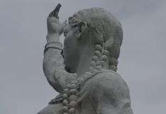 Perú: turistas atentaron contra estatua de Micaela Bastidas
