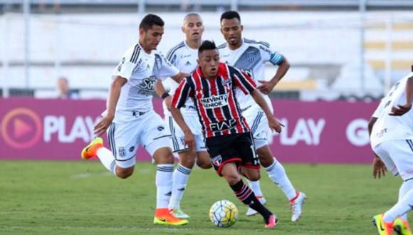 Sao Paulo con Christian Cueva goleó 3-0 a América Mineiro