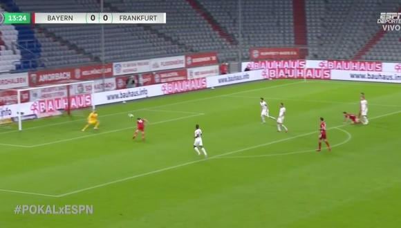 Bayern Múnich vs. Eintracht Frankfurt: Ivan Perišić convirtió el 1-0 tras genial asistencia de Müller