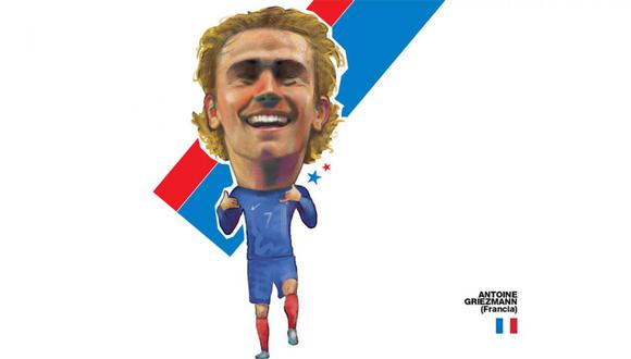 Antoine Griezmann. (Ilustración: Andrés Edery)