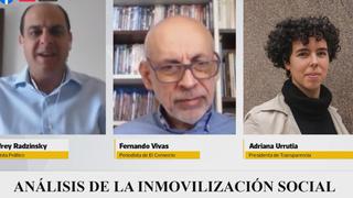 Inmovilización social: Urrutia y Radzinsky analizaron el papel del Gobierno frente a la crisis social | VIDEO