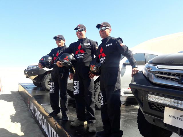 F1: Así fue la presentación del Team Mitsubishi Off Road en el desierto de California, en Paracas.