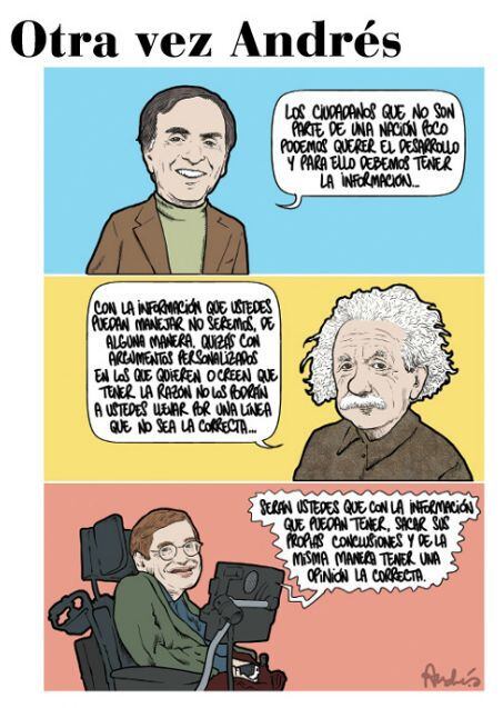 Karina Beteta, Sagan, Einstein, Hawking y su indescrifrable discurso, por Andrés Edery