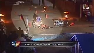 Reto de campeones: Ernesto Jiménez se accidentó en cuatrimoto