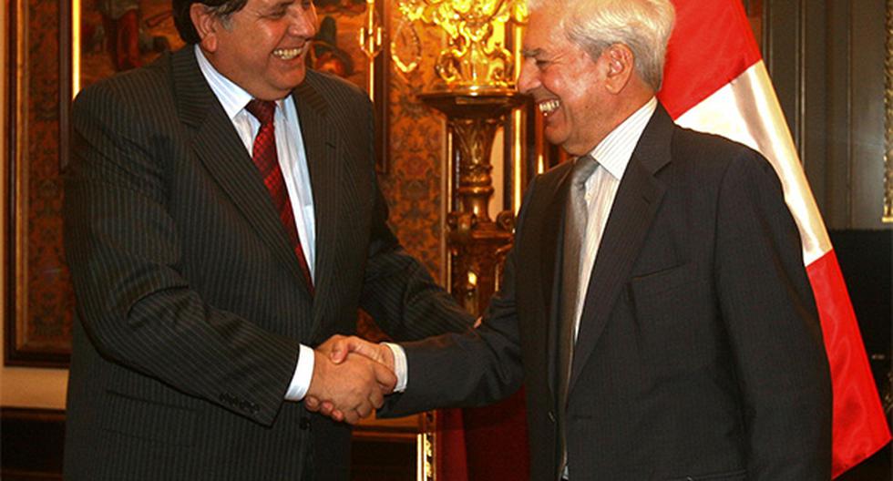 Mario Vargas Llosa recibió una singular respuesta de Alan García. (Foto: Agencia Andina)