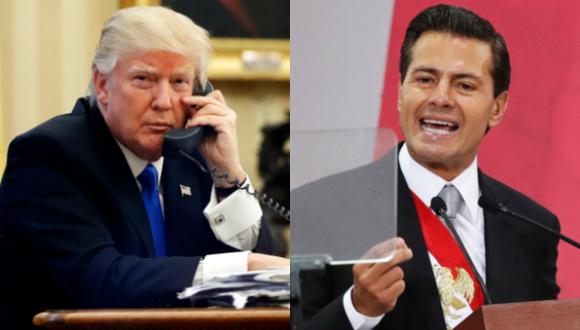 Donald Trump y Enrique Peña Nieto conversaron sobre el programa DACA para jóvenes indocumentados. (Foto: AP/EFE)