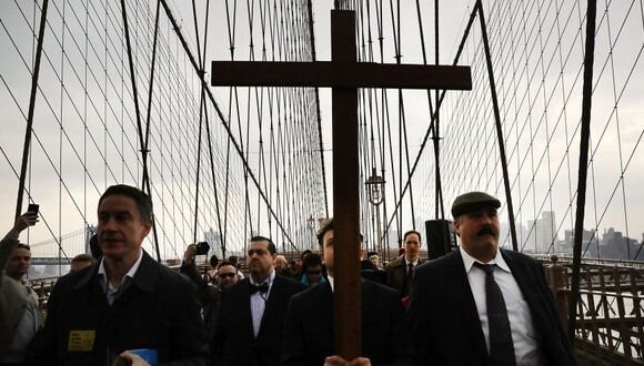 Celebración de la Semana Santa en Nueva York (Foto: AFP)