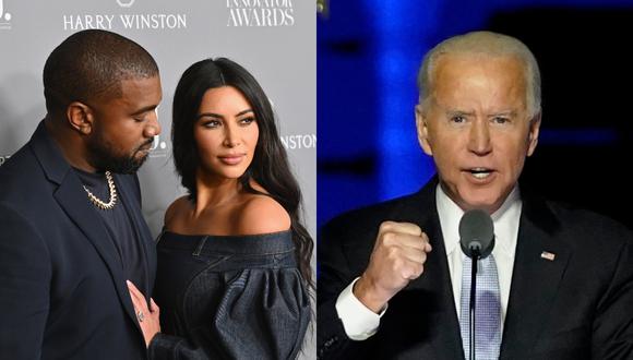 Kim Kardashian celebró la victoria de Joe Biden ante Kanye West en su camino a la Casa Blanca. (Foto: AFP/Angela Weiss/Andrew Harnik)