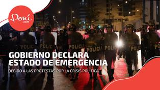 Estado de emergencia nacional por protestas: ¿Qué derechos quedan limitados por 30 días calendario?