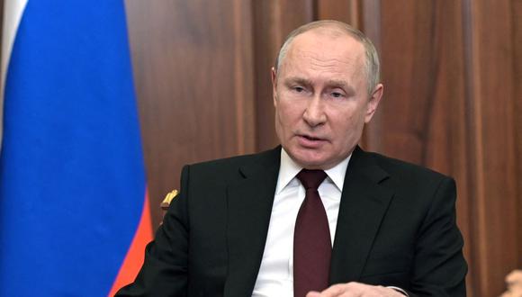 Rusia: Vladiumir Putin anuncia que ha ordenado una “operación militar” en Ucrania. (AFP).