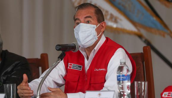 Walter Martos invocó a los parlamentarios a trabajar de la mano con el Gobierno, ya que por la emergencia sanitaria “hay muchísima gente que está muriendo". (Foto: PCM)