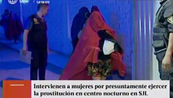 SJL: PNP intervino a 35 mujeres en prostíbulo [VIDEO]