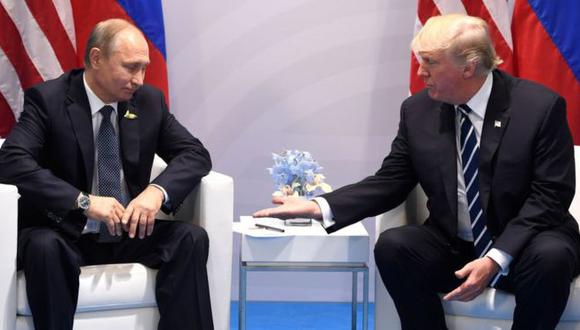Vladimir Putin y Donald Trump sostuvieron un diálogo sobre Venezuela, informó la Casa Blanca. Foto: GETTY IMAGES, vía BBC Mundo