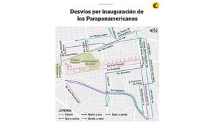 Parapanamericanos 2019: vías aledañas al Estadio Nacional permanecen cerradas por ceremonia de inauguración