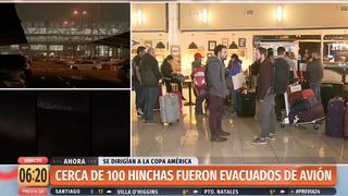 Copa América: Evacuan de emergencia a un avión con hinchas de Chile | FOTOS Y VIDEO