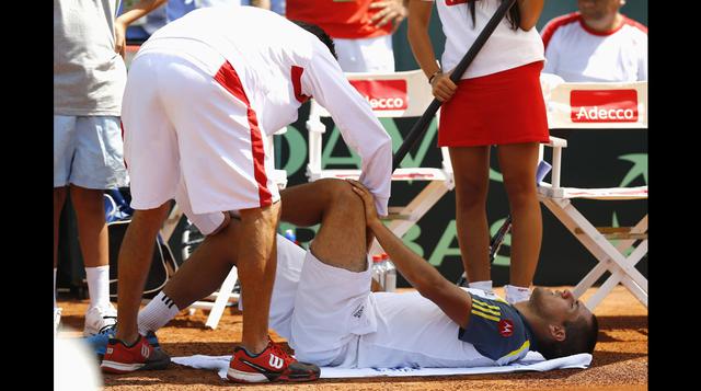 Copa Davis: Beretta y las fotos del duro partido ante Garín - 5