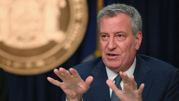 El alcalde de Nueva Yor, Bill de Blasio, anunciará nuevas medidas para incentivar la vacunación contra el coronavirus. (Foto: Angela Weiss / AFP).