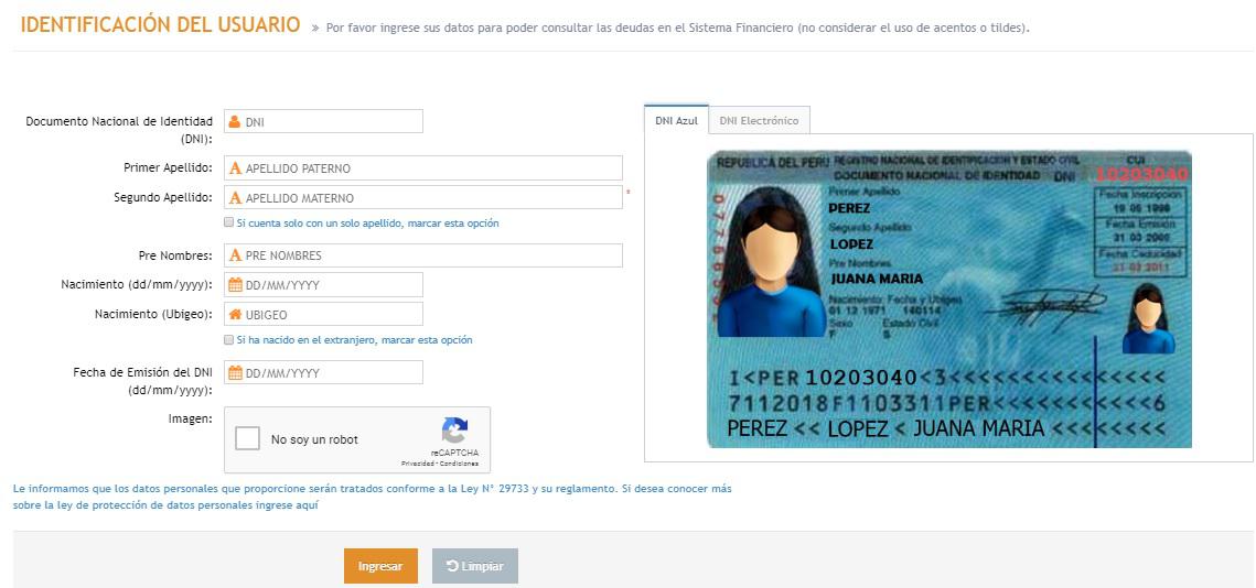 Reporte de deudas SBS (Foto: SBS)