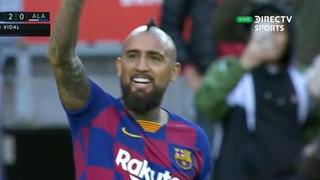 Golazo de Arturo Vidal: mira la anotación del chileno para el 2-0 del Barcelona ante Alavés [VIDEO]