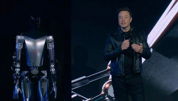 Elon Musk presentó al robot humanoide Optimus durante el Tesla AI Day. | (Foto: AFP/Tesla)